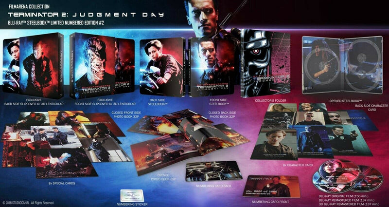 TERMINATOR 2: JUDGEMENT DAY [2D + 3D] Blu-ray STEELBOOK [FILMARENA] XL DOUBLE LENTICULAR