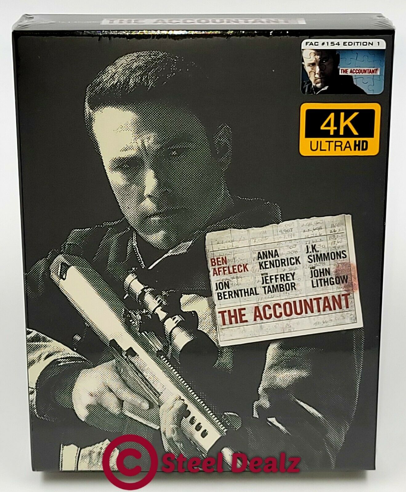 THE ACCOUNTANT [4K UHD + 2D] Blu-ray STEELBOOK [FILMARENA] XL FULLSLIP ...