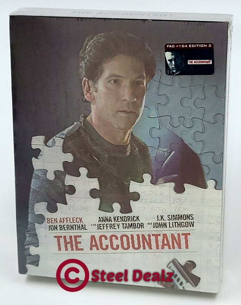 THE ACCOUNTANT Blu-ray STEELBOOK [FILMARENA] XL LENTICULAR