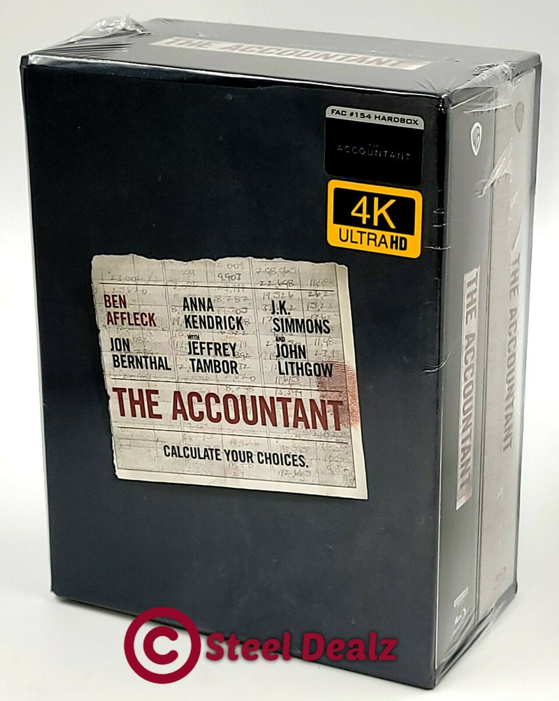 THE ACCOUNTANT [4K UHD + 2D] Blu-ray STEELBOOK SET [FILMARENA] HARDBOX