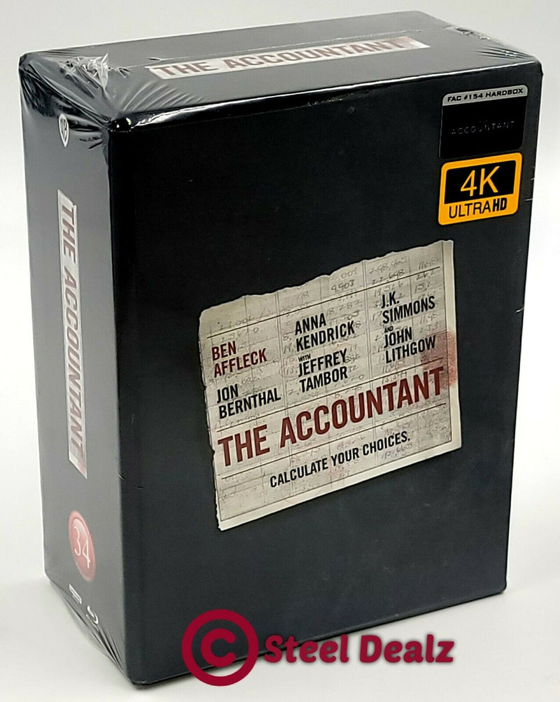 THE ACCOUNTANT [4K UHD + 2D] Blu-ray STEELBOOK SET [FILMARENA] HARDBOX