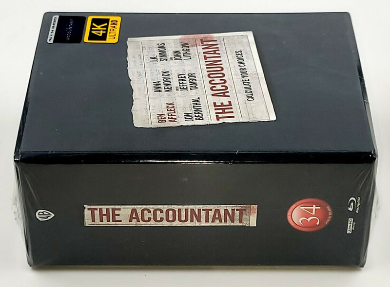 THE ACCOUNTANT [4K UHD + 2D] Blu-ray STEELBOOK SET [FILMARENA] HARDBOX