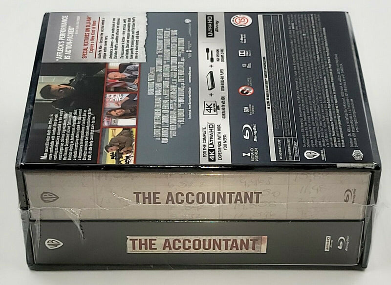 THE ACCOUNTANT [4K UHD + 2D] Blu-ray STEELBOOK SET [FILMARENA] HARDBOX