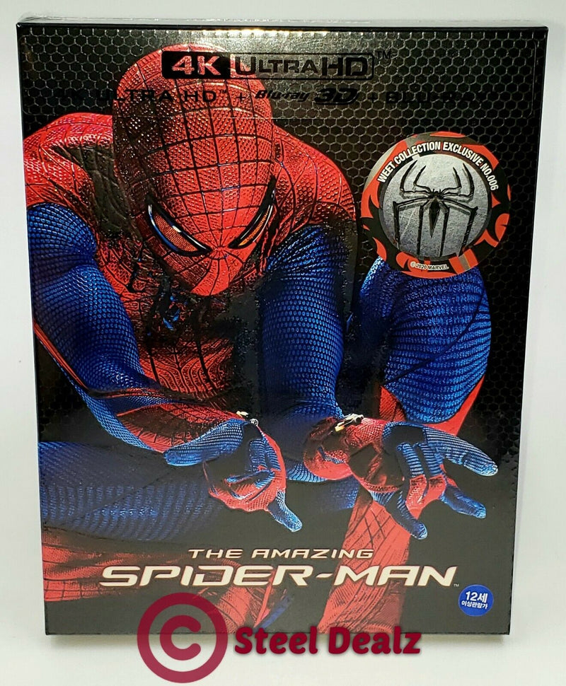 THE AMAZING SPIDER-MAN 1 4K UHD +3D + 2D Blu-ray STEELBOOK WeET COLLECTION