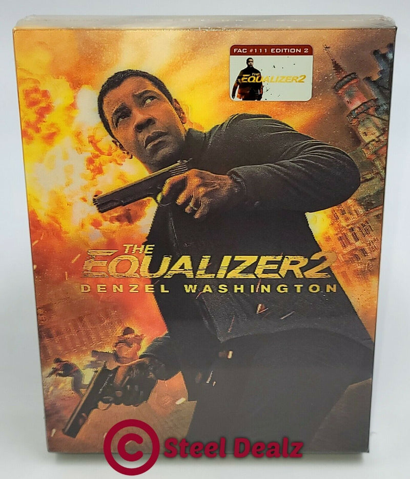 THE EQUALIZER 2 Blu-ray STEELBOOK [FILMARENA] XL DOUBLE LENTICULAR <LOW 