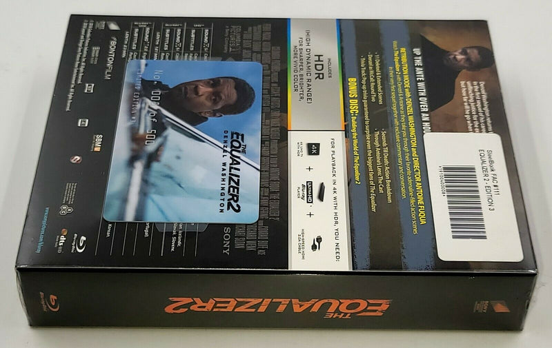 THE EQUALIZER 2 [4K UHD + 2D] Blu-ray STEELBOOK [FILMARENA] XL LENTICULAR <LOW 