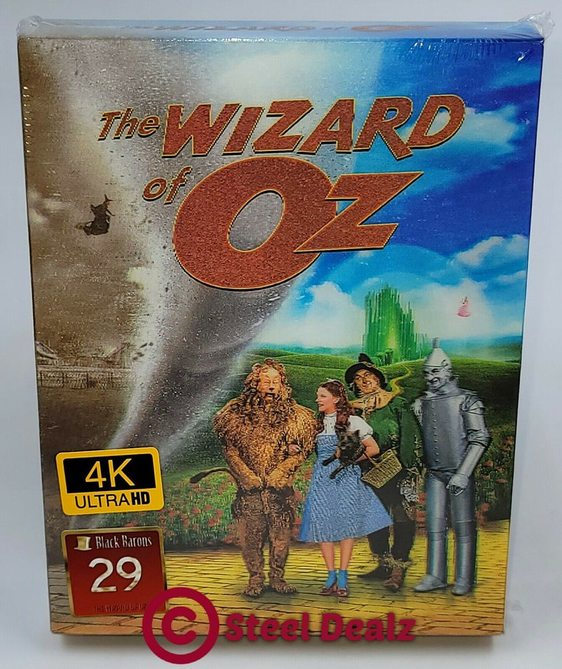 THE WIZARD OF OZ [4K UHD + 2D] Blu-ray STEELBOOK [BLACK BARONS] [FILMARENA] XL LENTICULAR 