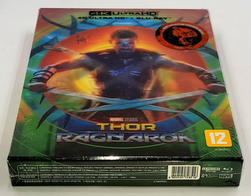 THOR RAGNAROK [4K UHD + 2D] Blu-ray STEELBOOK [THE WeET COLLECTION] LENTICULAR B2