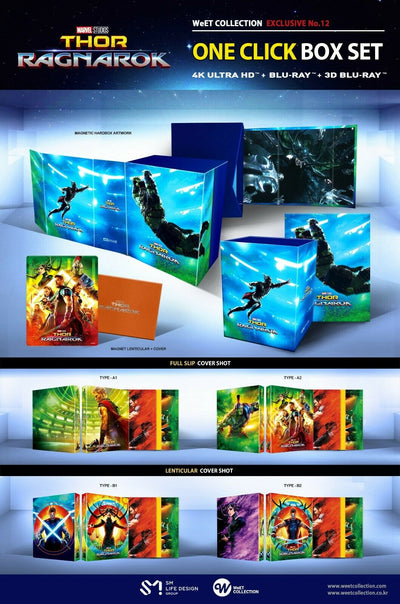 THOR RAGNAROK [4K UHD + 3D + 2D] Blu-ray STEELBOOK BOXSET [THE WeET COLLECTION] <#018/520>