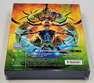 THOR RAGNAROK [2D + 3D] Blu-ray WEA STEELBOOK [BLUFANS] DOUBLE LENTICULAR <LOW #0094/1300>