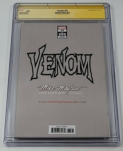 VENOM # 35 / 200 (MIKE MAYHEW COVER A) CGC SS 9.8 [SPIDER-MAN # 1 HOMAGE]