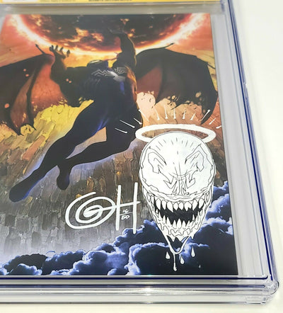 VENOM #35 / 200 (GREG HORN ART VIRGIN COVER B) CGC SS 9.8 [WHITE VENOM SIGNED & REMARKED]