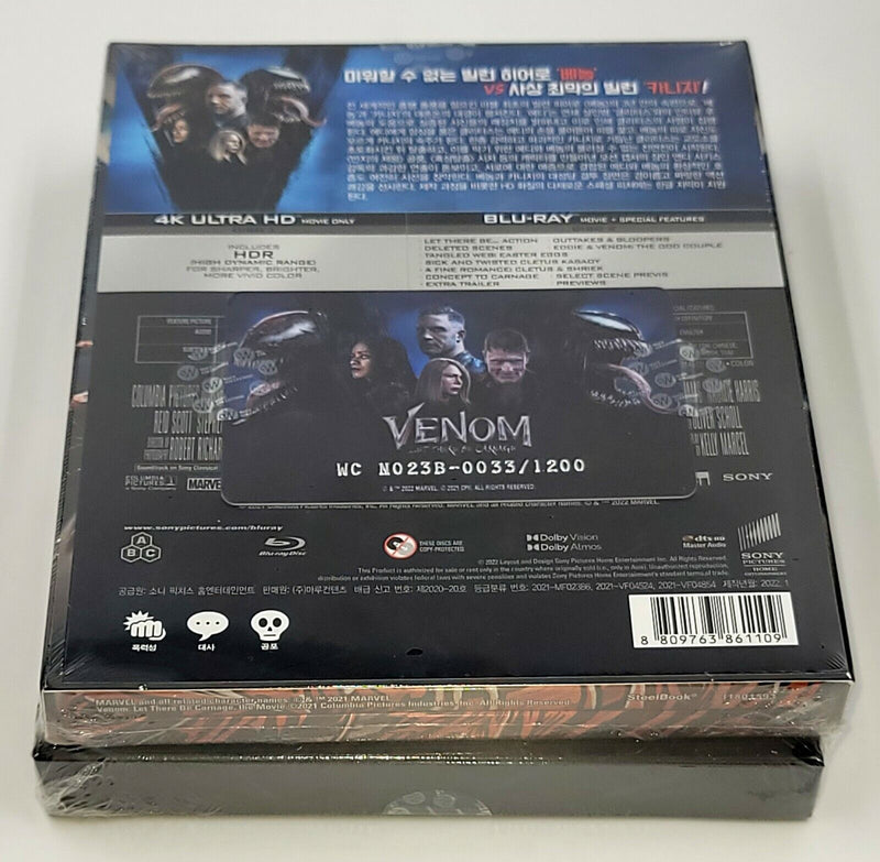 VENOM: LET THERE BE CARNAGE [4K +2D] Blu-ray STEELBOOK [WeET COLLECTION] 1-CLICK