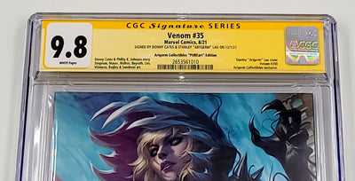 VENOM #35 CGC SS 9.8 ARTGERM PUREART EDITION SIGNED BY CATES AND AND ARTGERM