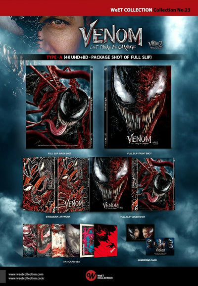 VENOM: LET THERE BE CARNAGE [4K UHD + 2D] Blu-ray STEELBOOK [THE WEET COLLECTION] FULLSLIP<#023/1100>