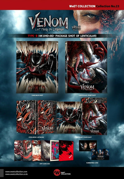 VENOM: LET THERE BE CARNAGE [4K UHD + 2D] Blu-ray STEELBOOK [THE WEET COLLECTION] LENTICULAR <#023/1200>