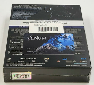 VENOM [2D + 3D] Blu-ray STEELBOOK [FILMARENA] XL FULLSLIP <LOW #025/1000>