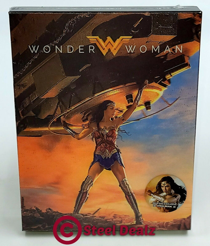 WONDER WOMAN 4K UHD ONLY Blu-ray WEA STEELBOOK [BLUFANS] DOUBLE LENTICULAR