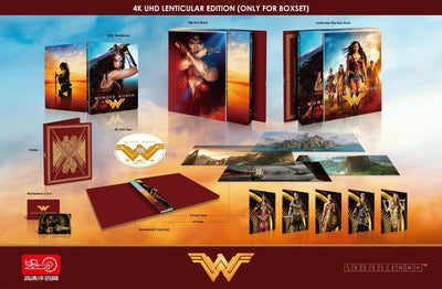 WONDER WOMAN [4K UHD + 3D + 2D] Blu-ray STEELBOOK LENTICULAR BOXSET [HDZETA] 1-CLICK EDITION