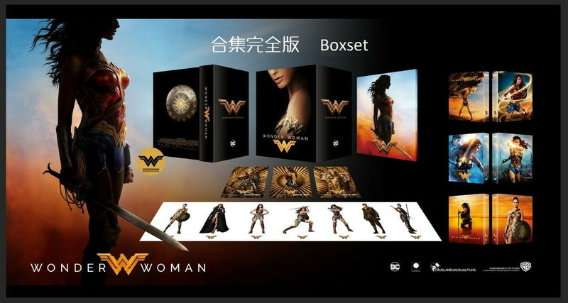 WONDER WOMAN [4K UHD + 3D + 2D] Blu-ray STEELBOOK BOXSET [BLUFANS] 1-CLICK EDITION *PLEASE READ DESCRIPTION*