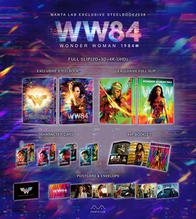 WONDER WOMAN 1984 [4K UD + 3D + 2D] Blu-ray STEELBOOK [MANTA LAB] FULLSLIP