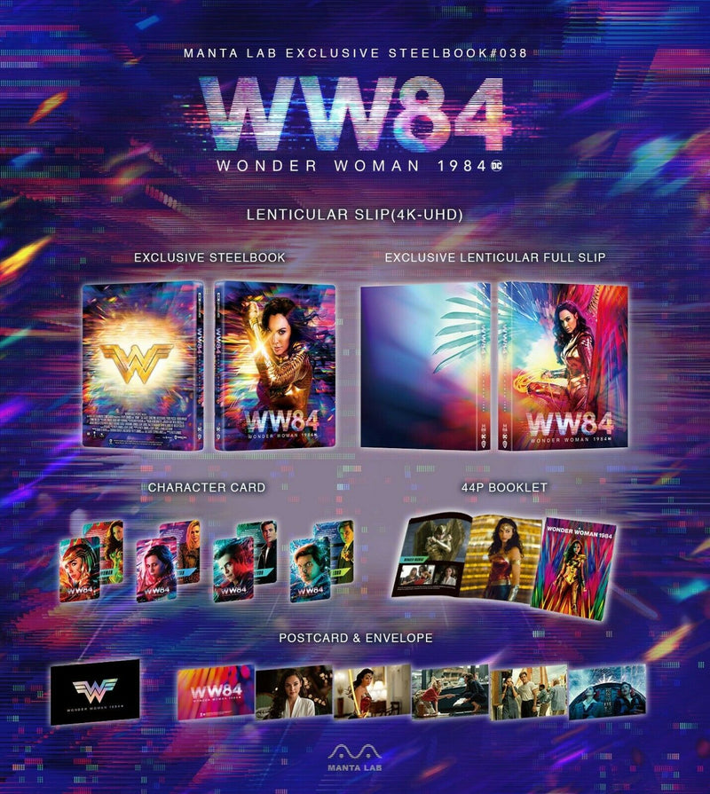 WONDER WOMAN 1984 [4K UHD + 3D + 2D] Blu-ray STEELBOOK BOXSET [MANTA LAB] 1-CLICK EDITION