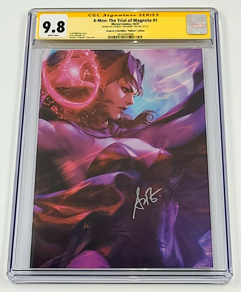 X-MEN THE TRIAL OF MAGNETO 1 CGC SS 9.8 ARTGERM COLLECTIBLES PUREART EDITION