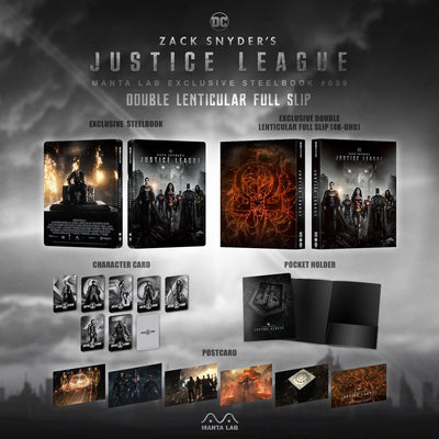 ZACK SNYDER'S JUSTICE LEAGUE [4K UHD + 2D] Blu-ray STEELBOOK BOXSET [MANTA LAB] 1-CLICK EDITION <#042/500>