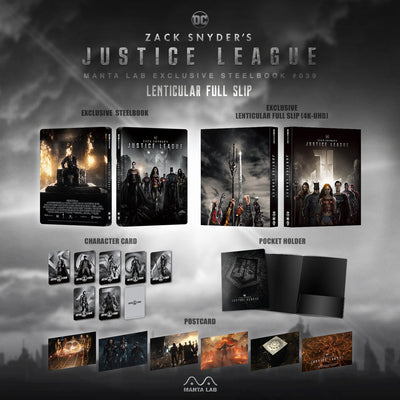 ZACK SNYDER'S JUSTICE LEAGUE [4K UHD + 2D] Blu-ray STEELBOOK BOXSET [MANTA LAB] 1-CLICK EDITION <#042/500>